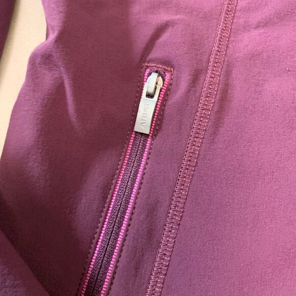 Ariat Tek Plum Zip Up Fitted Lightweight Agile Soft Shell Jacket Sz Medium - Picture 3 of 7
